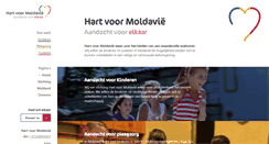 Desktop Screenshot of hartvoormoldavie.nl