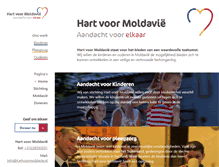 Tablet Screenshot of hartvoormoldavie.nl